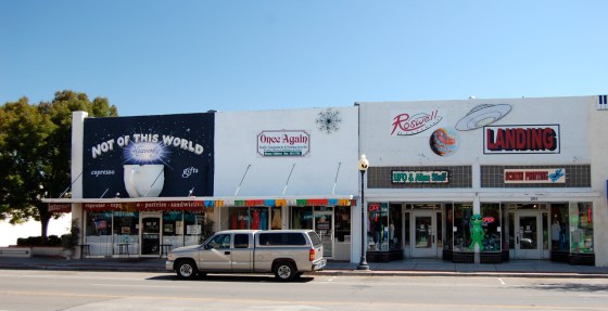 not of this world... street in Rowell, NM
