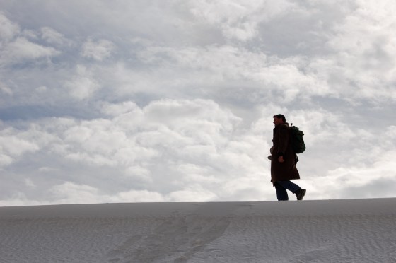 walking the hills of White Sands