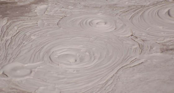 Yellowstone boiling mud