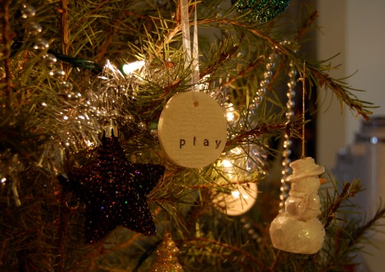 salt dough Christmas tree ornament