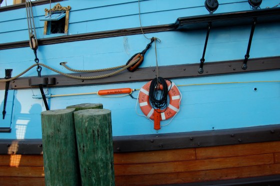 life saver on outside of boat