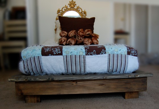 platform bed for a crib mattress