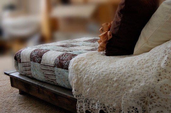 low to the ground is safer for out of bed spills in the middle of the night