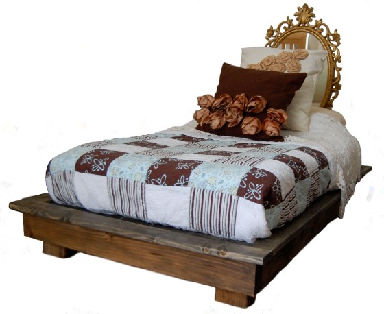 toddler platform bed- crib mattress size